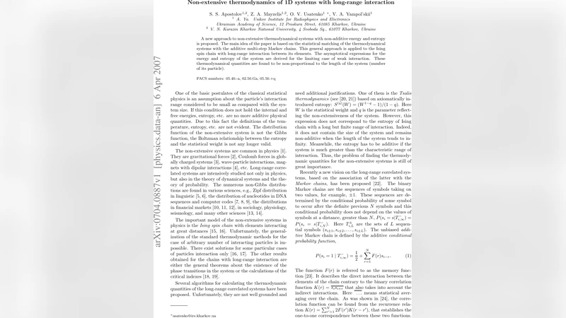 Non-extensive thermodynamics of 1D systems with long-range interaction