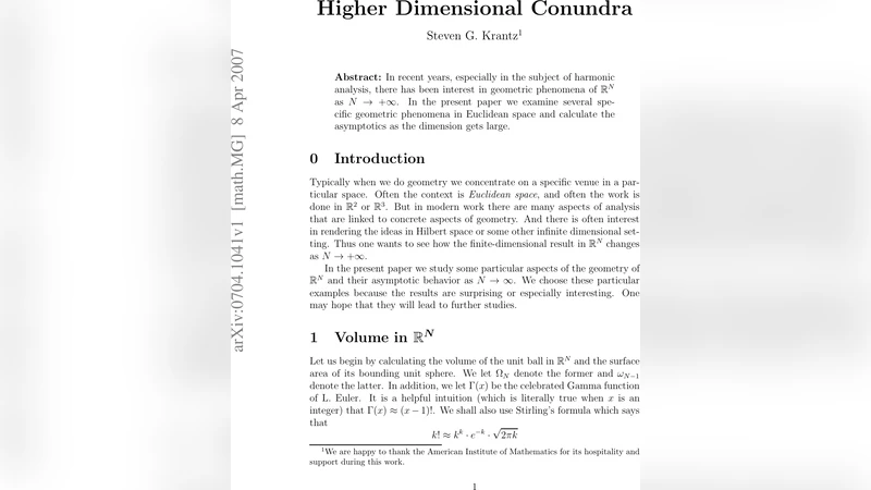 Higher dimensional conundra