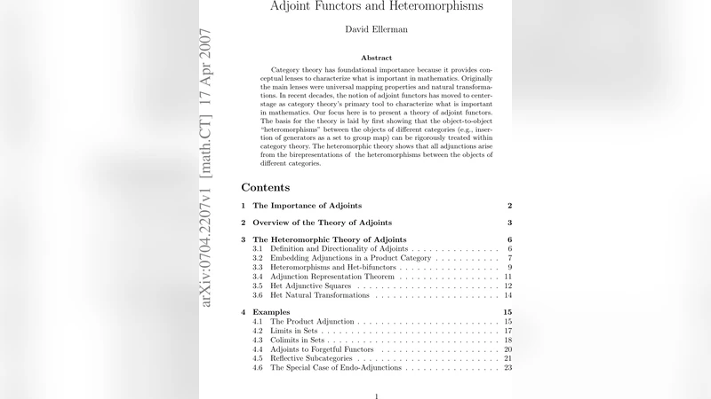 Adjoint Functors and Heteromorphisms