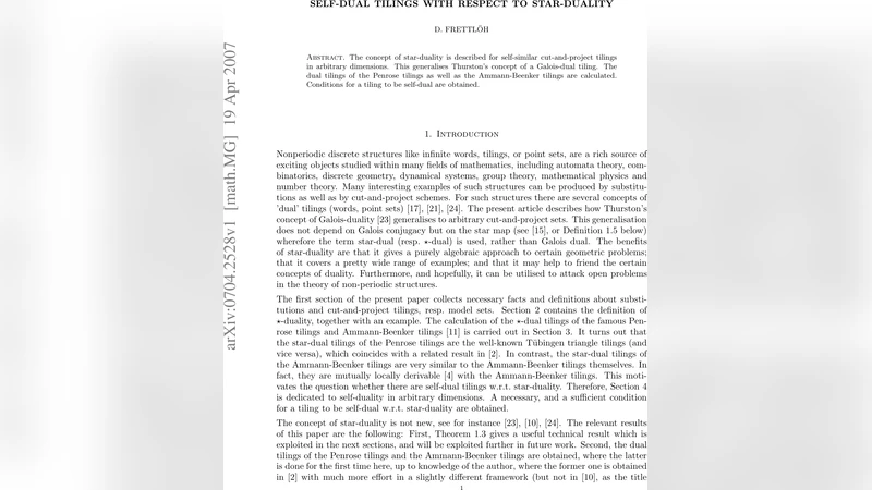 Self-dual tilings with respect to star-duality