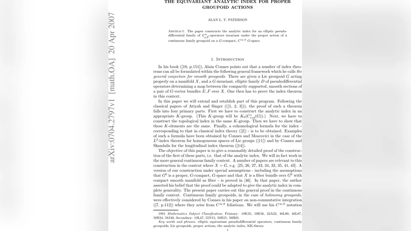 The equivariant analytic index for proper groupoid actions
