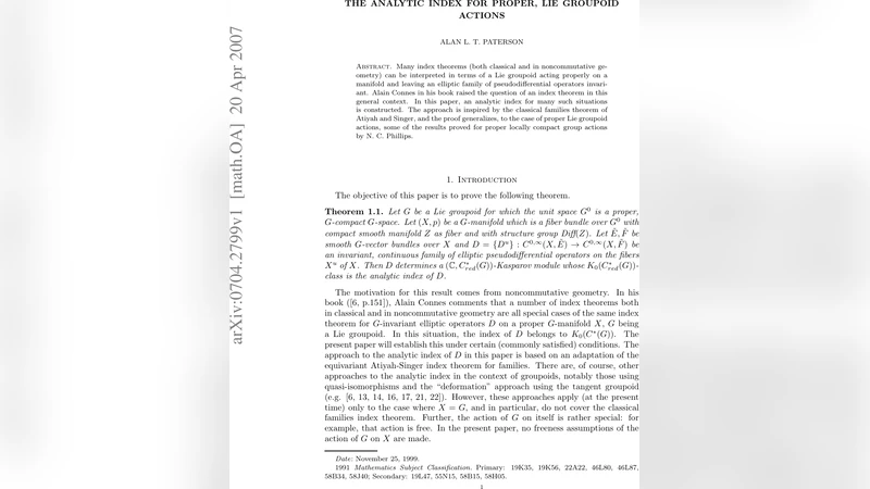 The analytic index for proper, Lie groupoid actions