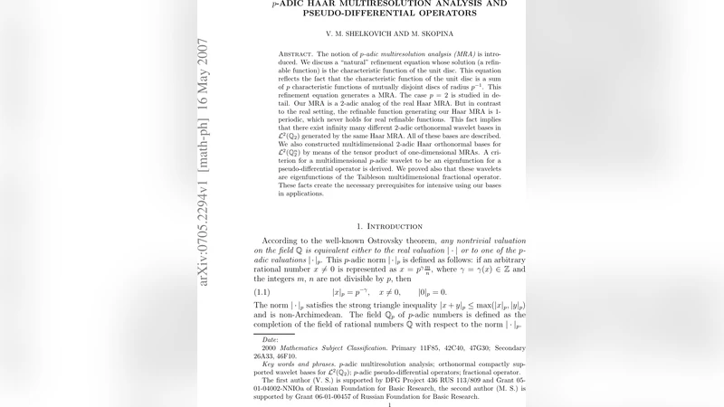 $p$-Adic Haar multiresolution analysis and pseudo-differential operators