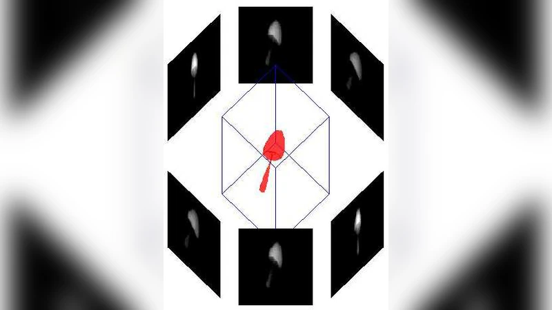 Computed tomography image reconstruction from only two projections