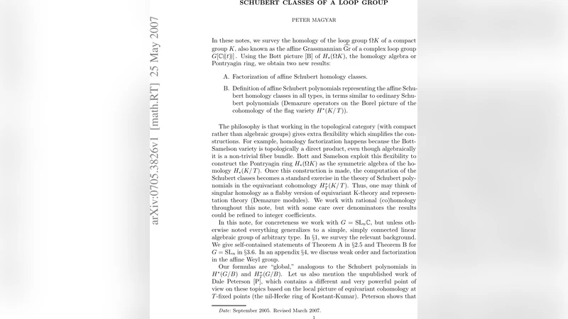 Notes on Schubert classes of a loop group