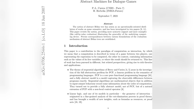 Abstract machines for dialogue games