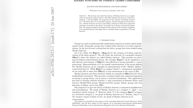 Mackey functors on compact closed categories