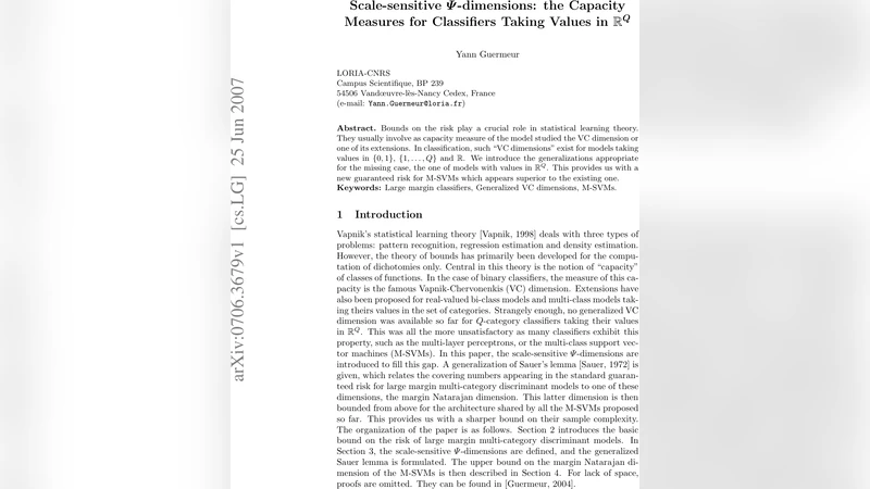Scale-sensitive Psi-dimensions: the Capacity Measures for Classifiers   Taking Values in R^Q