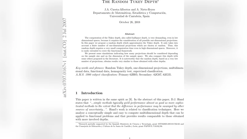 The random Tukey depth