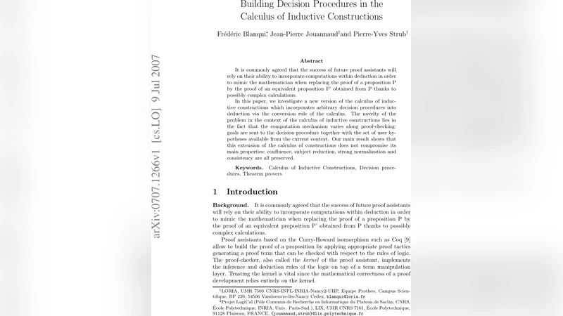 Building Decision Procedures in the Calculus of Inductive Constructions