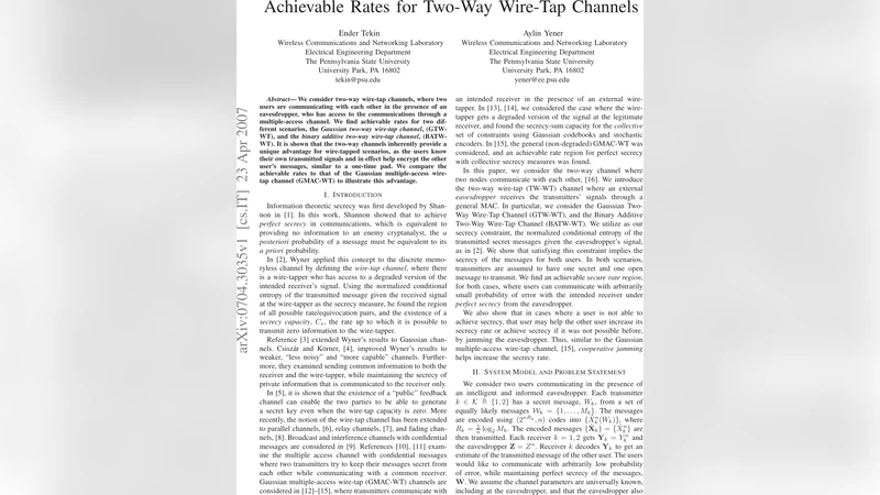 Achievable Rates for Two-Way Wire-Tap Channels