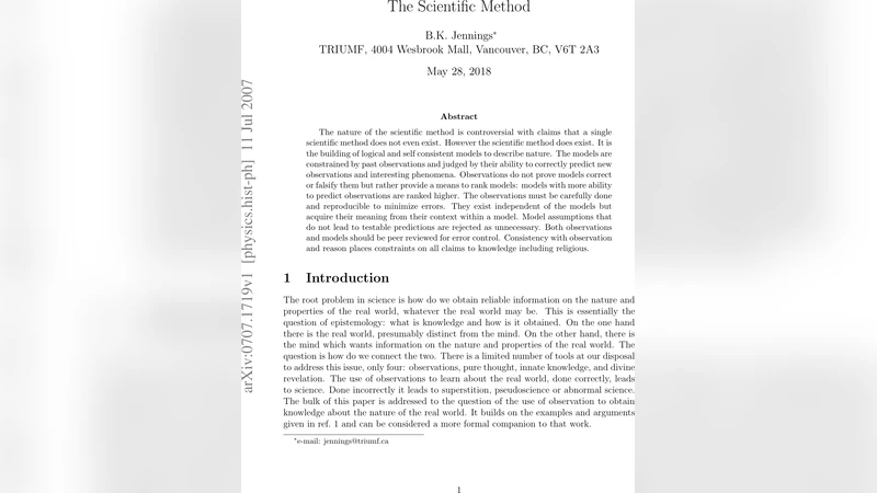 The Scientific Method