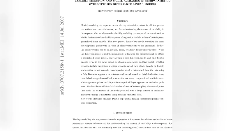 Variable Selection and Model Averaging in Semiparametric Overdispersed   Generalized Linear Models