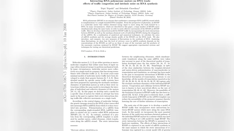 Interacting RNA polymerase motors on DNA track: effects of traffic   congestion and intrinsic noise on RNA synthesis