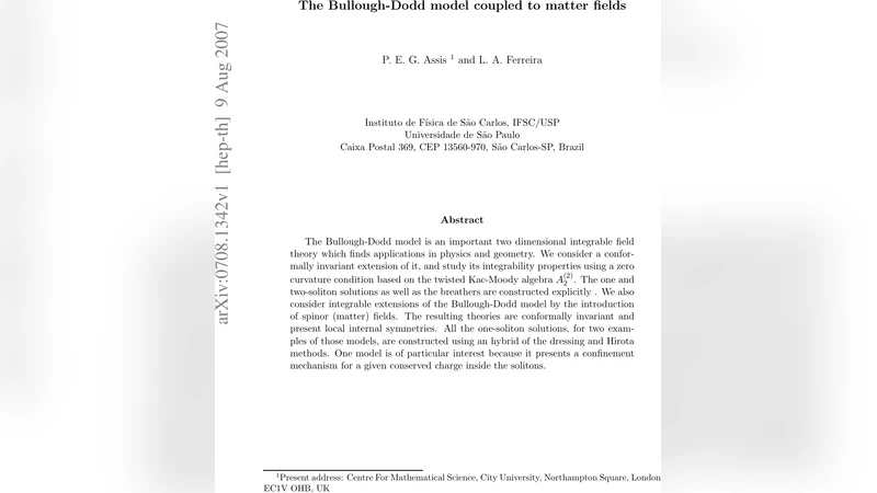 The Bullough-Dodd model coupled to matter fields