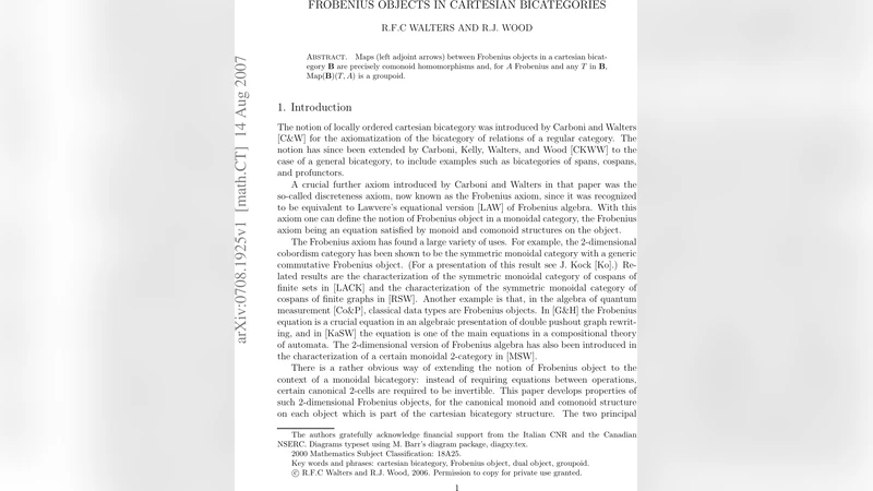 Frobenius Objects in Cartesian Bicategories