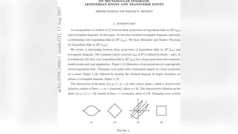 On rectangular diagrams, Legendrian knots and transverse knots
