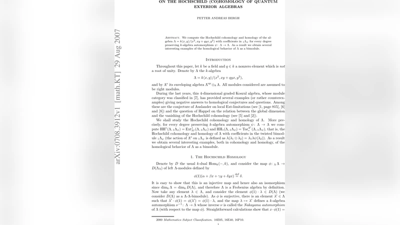 On the Hochschild (co)homology of quantum exterior algebras