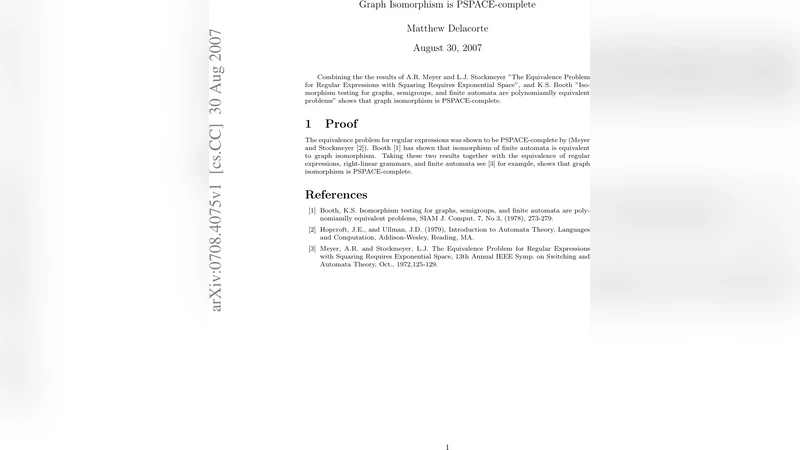 Graph Isomorphism is PSPACE-complete