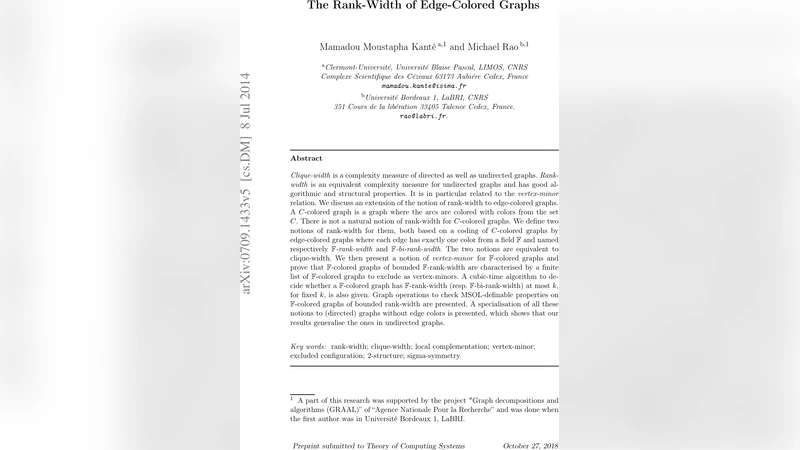 The Rank-Width of Edge-Colored Graphs