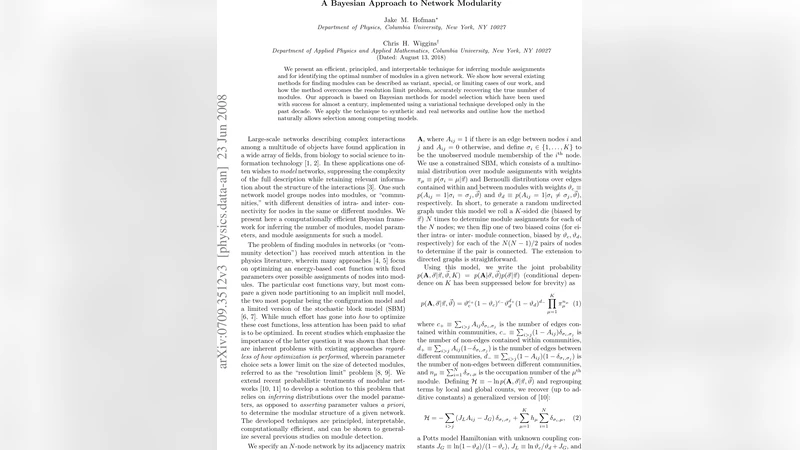 A Bayesian Approach to Network Modularity