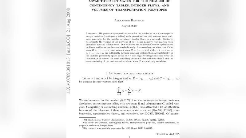 Asymptotic estimates for the number of contingency tables, integer   flows, and volumes of transportation polytopes