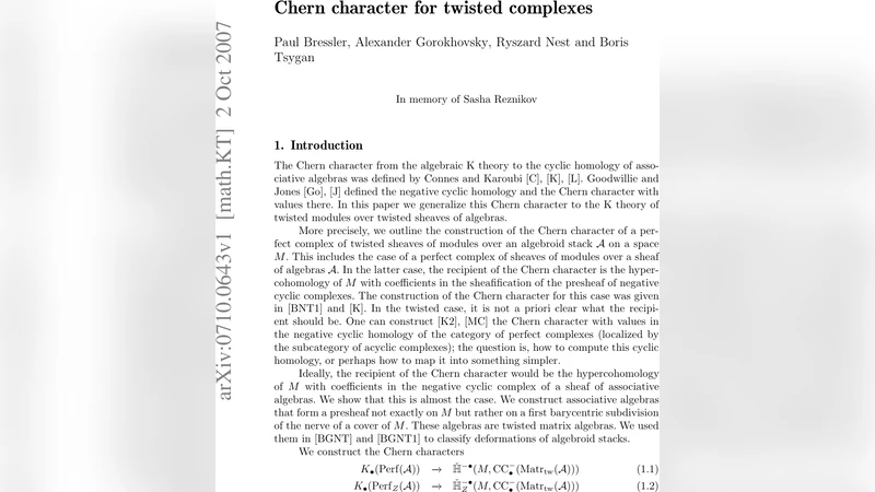 Chern character for twisted complexes