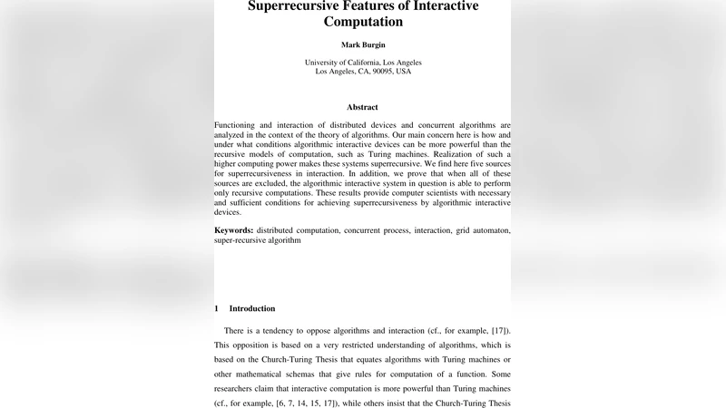 Superrecursive Features of Interactive Computation