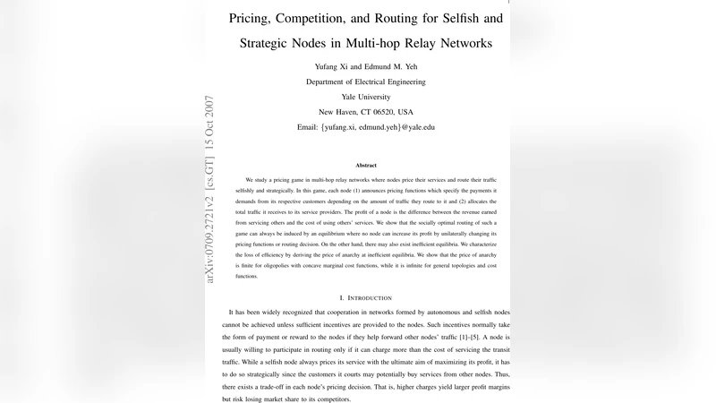 Pricing, Competition, and Routing for Selfish and Strategic Nodes in   Multi-hop Relay Networks