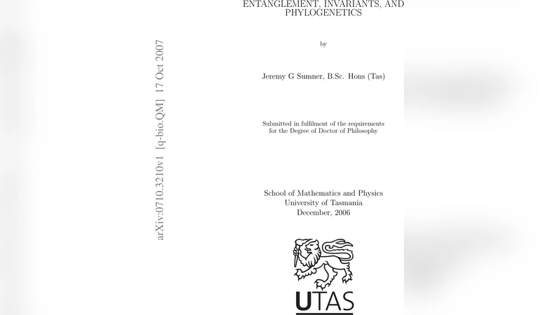 Entanglement, Invariants, and Phylogenetics