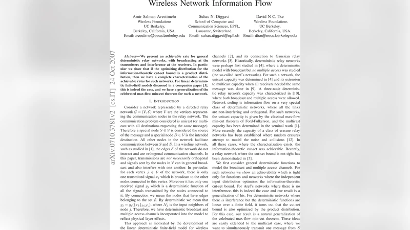 Wireless Network Information Flow