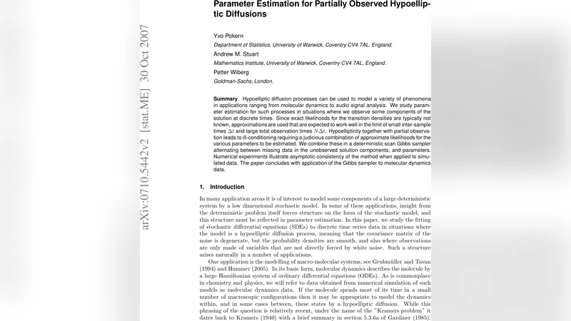 Parameter Estimation for Partially Observed Hypoelliptic Diffusions