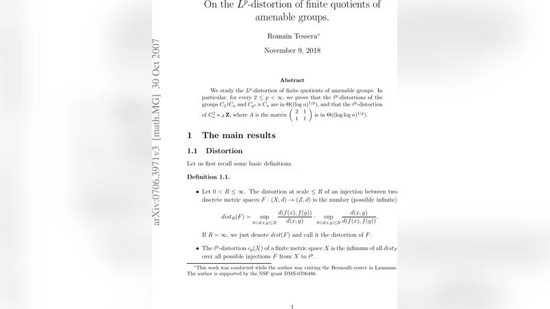 On the L^p-distorsion of finite quotients of amenable groups
