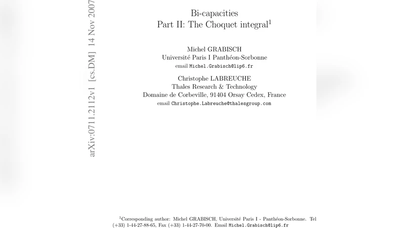 Bi-capacities -- Part II: the Choquet integral
