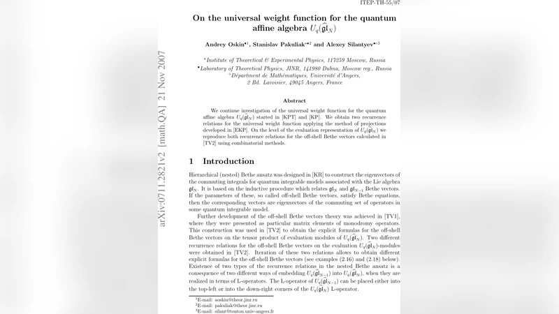 On the universal weight function for the quantum affine algebra   U_q(hat{mathfrak{gl}}_N)