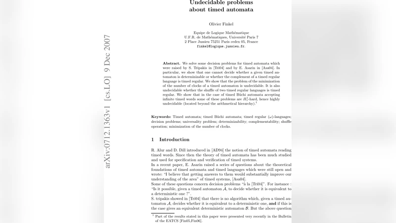 Undecidable Problems About Timed Automata