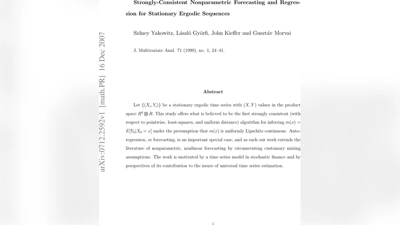 Strongly consistent nonparametric forecasting and regression for   stationary ergodic sequences
