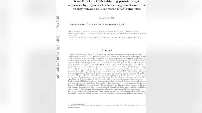 Identification of DNA-binding protein target sequences by physical   effective energy functions. Free energy analysis of lambda repressor-DNA   complexes