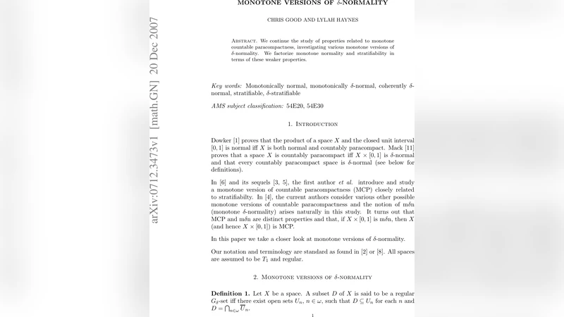 Monotone versions of $delta$-normality