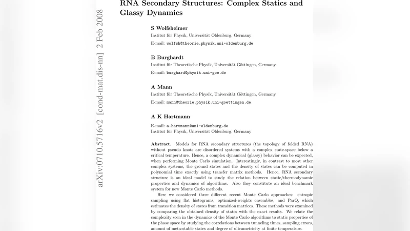 RNA Secondary Structures: Complex Statics and Glassy Dynamics