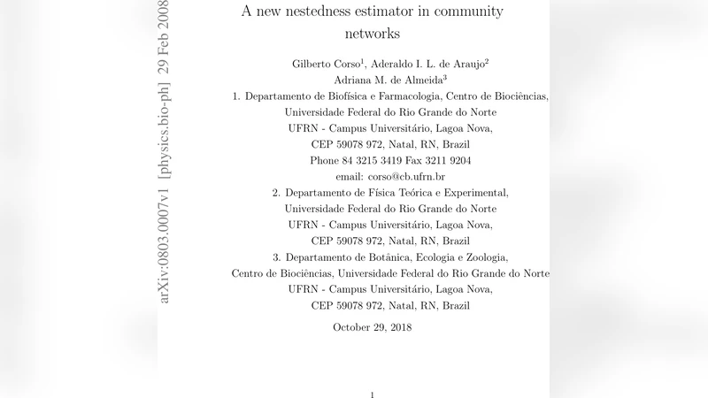 A new nestedness estimator in community networks