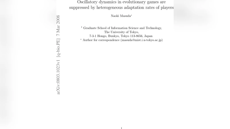 Oscillatory dynamics in evolutionary games are suppressed by   heterogeneous adaptation rates of players