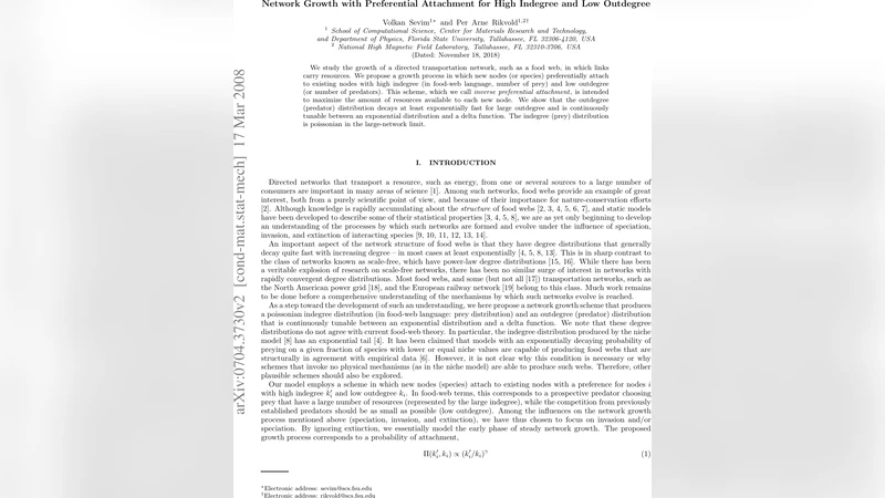 Network Growth with Preferential Attachment for High Indegree and Low   Outdegree