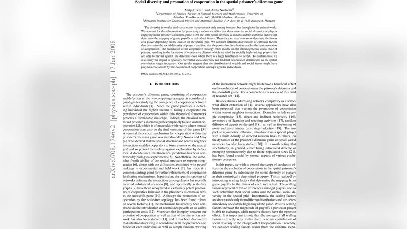 Social diversity and promotion of cooperation in the spatial prisoners   dilemma game