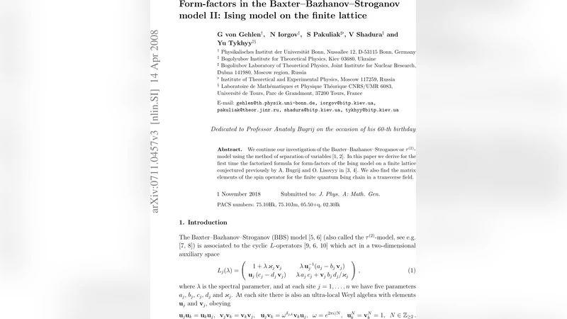 Form-factors in the Baxter-Bazhanov-Stroganov model II: Ising model on   the finite lattice