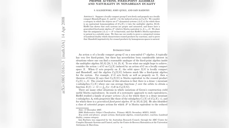 Proper actions, fixed-point algebras and naturality in nonabelian   duality