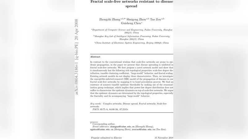 Fractal scale-free networks resistant to disease spread