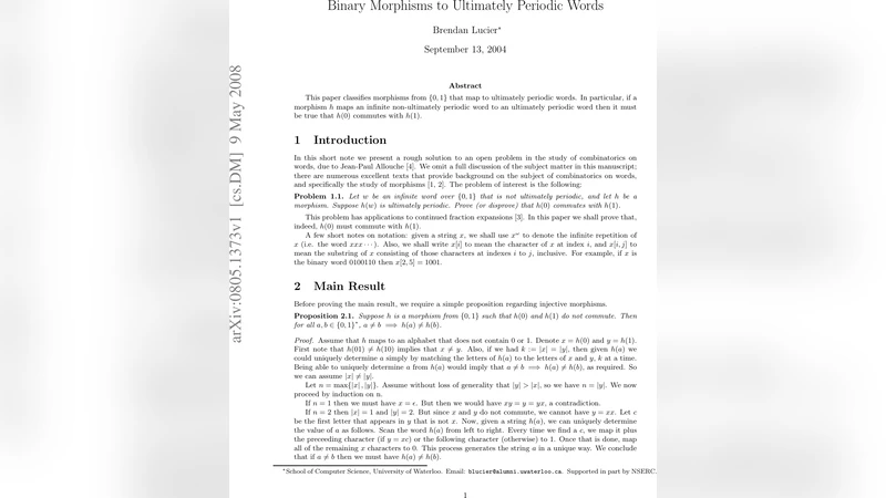 Binary Morphisms to Ultimately Periodic Words