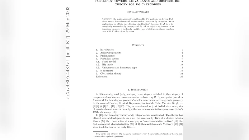 Postnikov towers, k-invariants and obstruction theory for DG categories