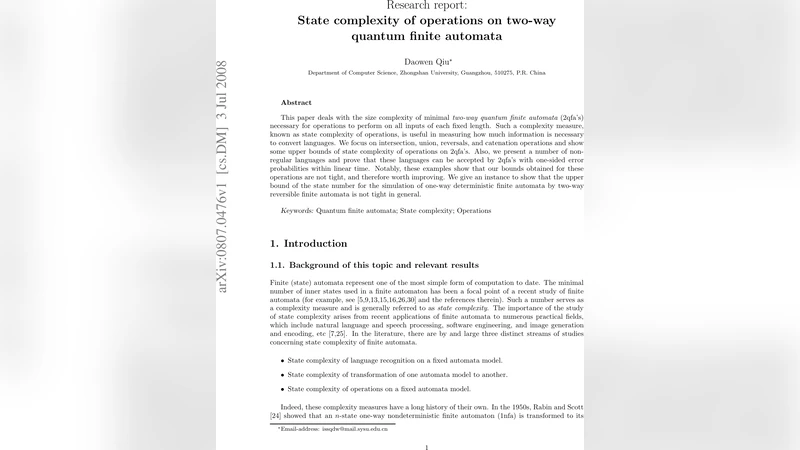 Research report: State complexity of operations on two-way quantum   finite automata